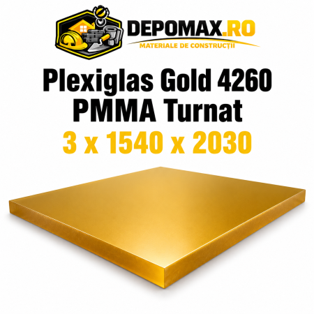 Plexiglas Gold 4260 PMMA turnat 3 x 1540 x 2030 mm